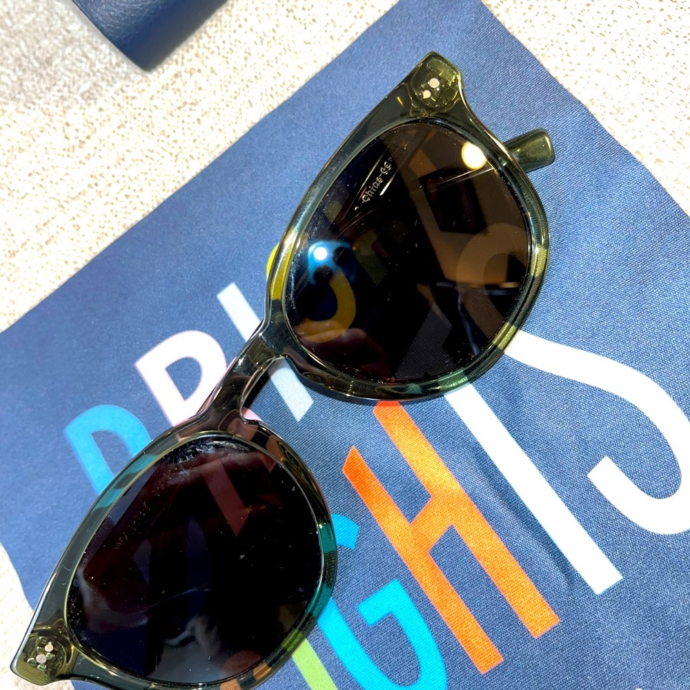 Warby Parker Toddy M 714 Seaweed Crystal Sunglasses